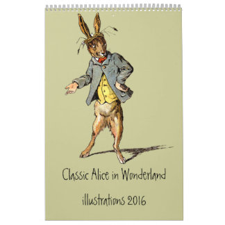 Kalender der klassischen Alice im Wunderland 2012