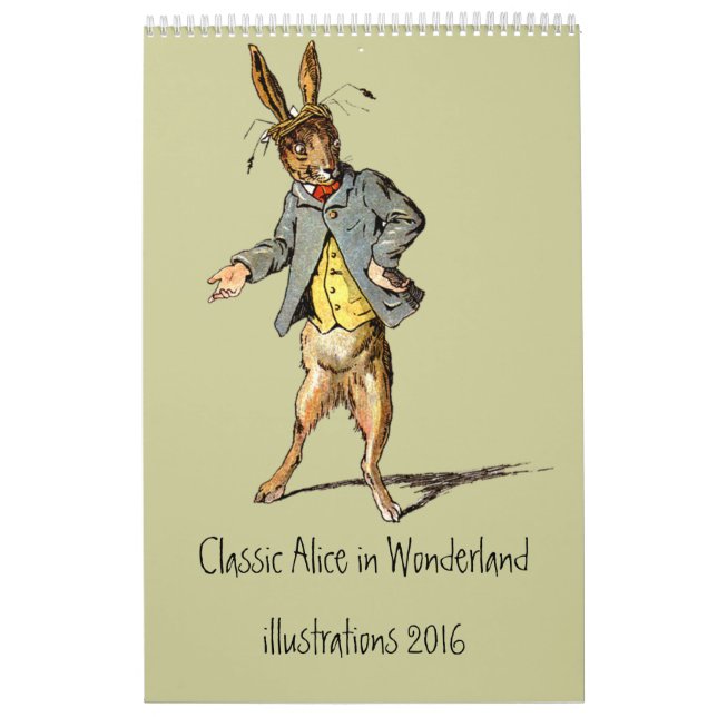 Kalender der klassischen Alice im Wunderland 2012 (Titelbild)