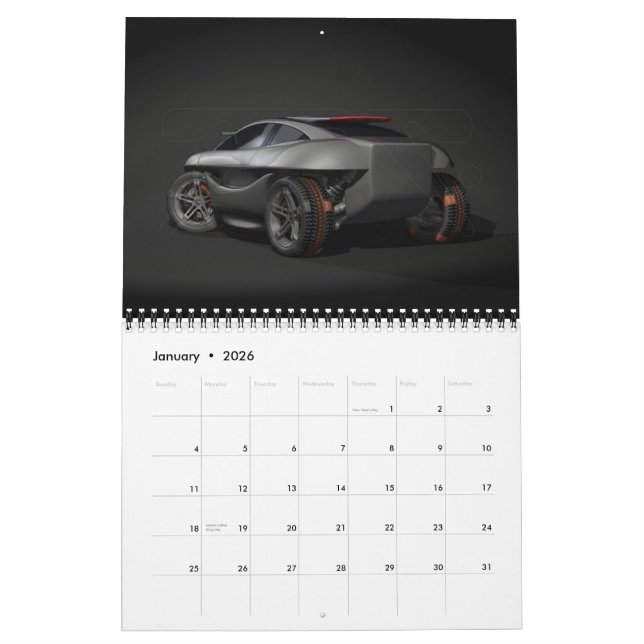 Kalender der Konzept-Auto-2008 (Jan 2026)