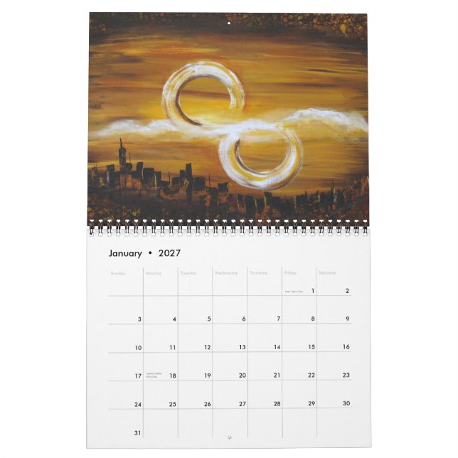 Kalender der Kunst-2012 durch Dina Soker (Jan 2027)
