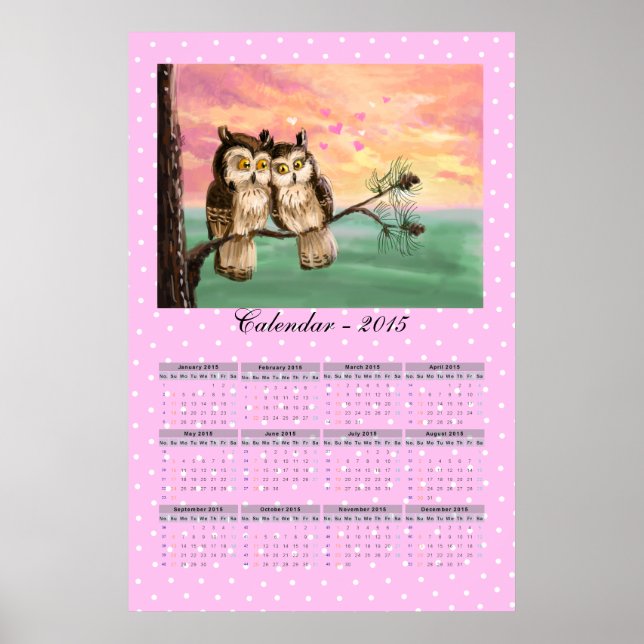 Kalender der Liebe 2015 Poster (Vorne)