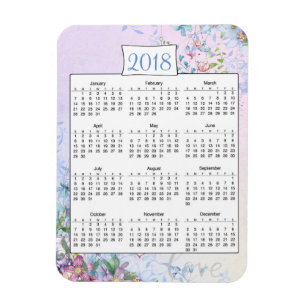 Kalender der Lila Liebe 2018 Magnet
