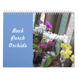 Kalender der Orchideen auf der Rückseite
