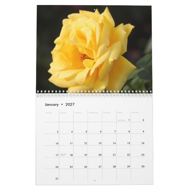 Kalender der Rosen-2015 (Jan 2027)