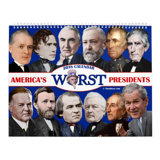 Kalender der schlimmsten US-Präsidenten 2018 (Titelbild)