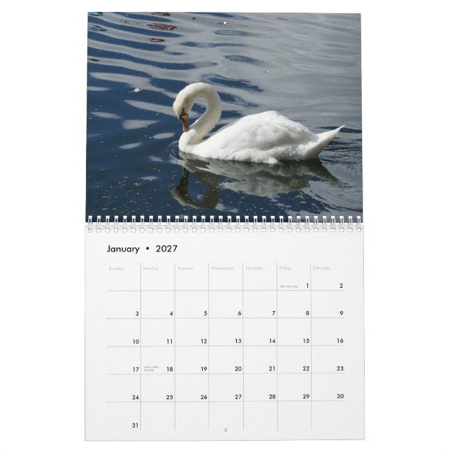 Kalender der Schwan-2012 (Jan 2027)
