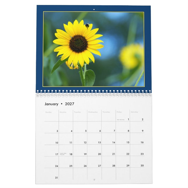 Kalender der Sonnenblume-2011 (Jan 2027)