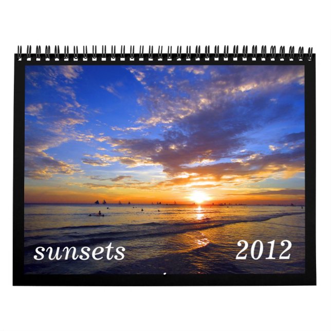 Kalender der Sonnenuntergänge 2012 (Titelbild)