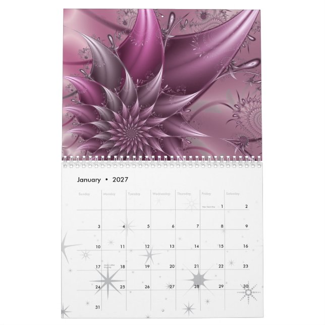 Kalender der Turbulenz-Sichtbarmachungs--2009 (Jan 2027)