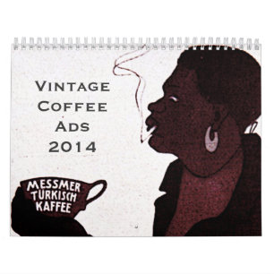 Kalender der Vintagen Kaffeeanzeigen