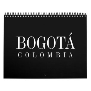 Kalender der Wand, des Bogotás, des Kolumbiens,
