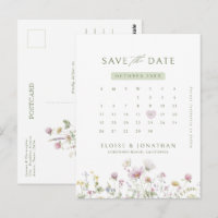 Kalender der Wildblume von Weich-Pastell Save the 