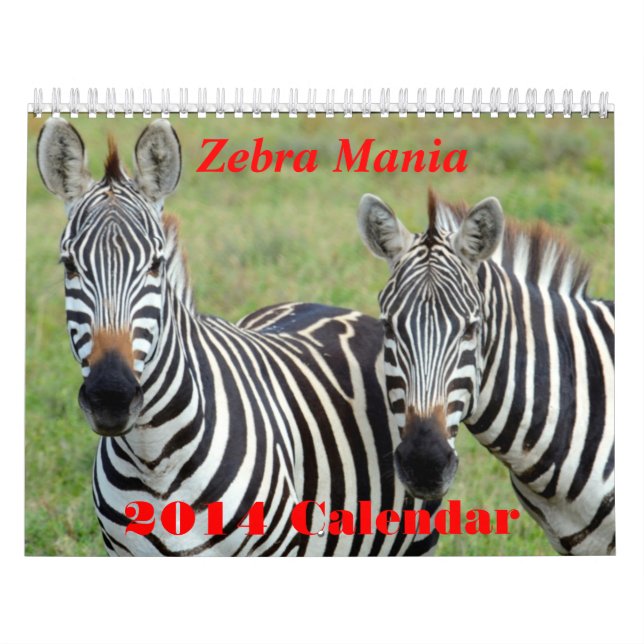 Kalender der Zebra-Manie-2014 (Titelbild)