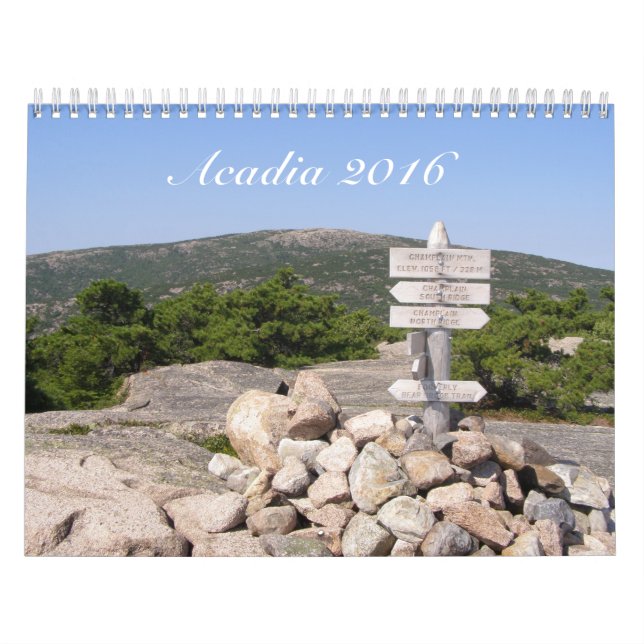 Kalender des Acadia-Nationalpark-2016 (Titelbild)