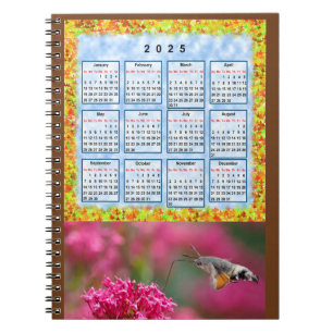 Kalender des Jahres 2025 Notizblock