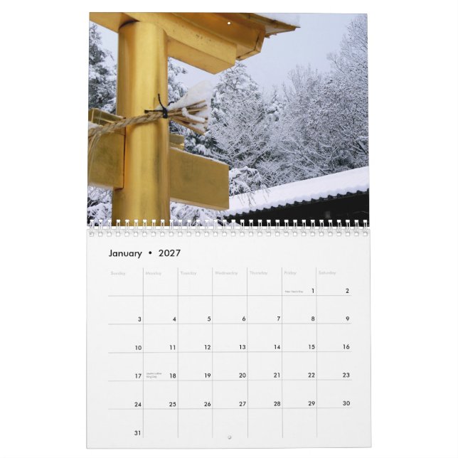 Kalender des Japaners Torii (Jan 2027)