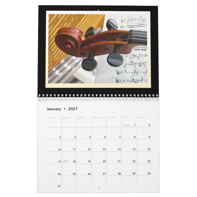 Kalender des Musikinstrument-2015 (Jan 2027)