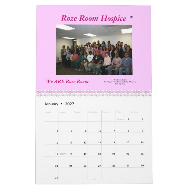 Kalender des Roze Raum-Pflegeheim-2009 (Jan 2027)