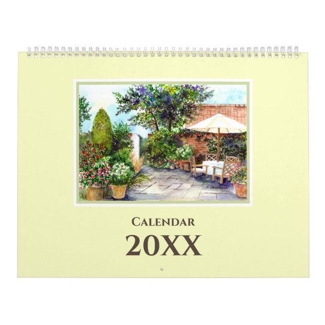 Kalender Englisch Landscape Aquarellbilder (Titelbild)