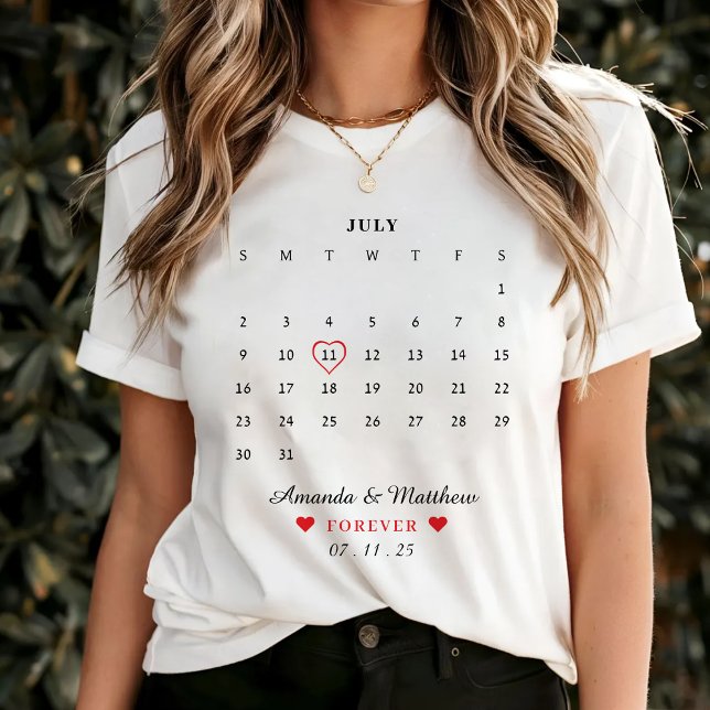 Kalender Feiertag Valentinstag T-Shirt (Von Creator hochgeladen)