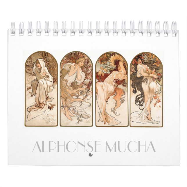 KALENDER : FINALE KUNST : ALPHONSE MUCHA (Titelbild)