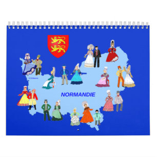 Kalender, Folklore von der Normandie, Frankreich Kalender