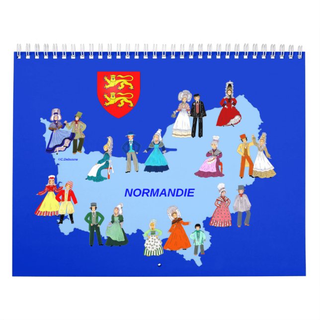 Kalender, Folklore von der Normandie, Frankreich Kalender (Titelbild)