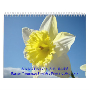 KALENDER FRÜHLING Kalender Narzissen Tulpen Floral
