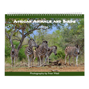 Kalender für afrikanische Tiere und Vögel 2026