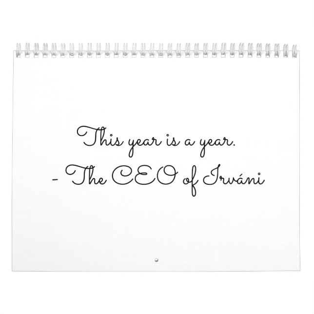 Kalender für das Jahr. (Titelbild)