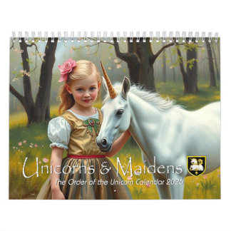 Kalender für Einhorn und Maidens