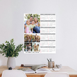 Kalender für kundenspezifische Fotos der Neujahrsf Poster