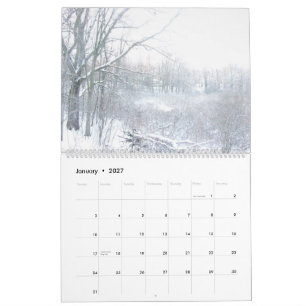Kalender für Landschaft und Blumen aller Jahreszei
