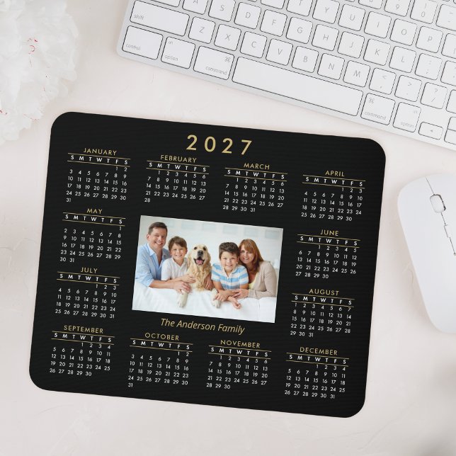 Kalender für Personalisierte benutzerdefinierte Fo Mousepad (Von Creator hochgeladen)