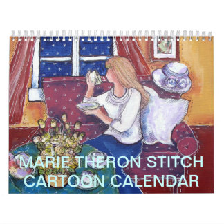 Kalender gemacht mit Stich-Cartoons von Marie