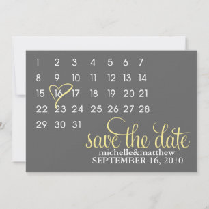 Kalender Hochzeitstermin-Ankündigungen Save The Date