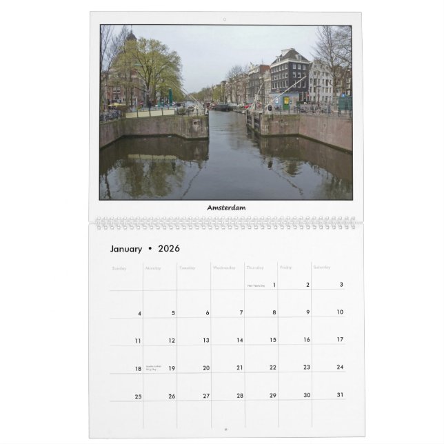 Kalender Hollands, Belgien, Finnland, Estland, (Jan 2026)