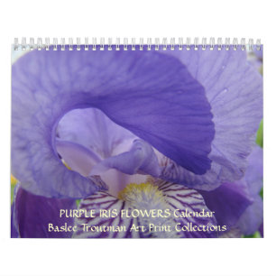 KALENDER Irises Kalender-lila Iris-Blumen