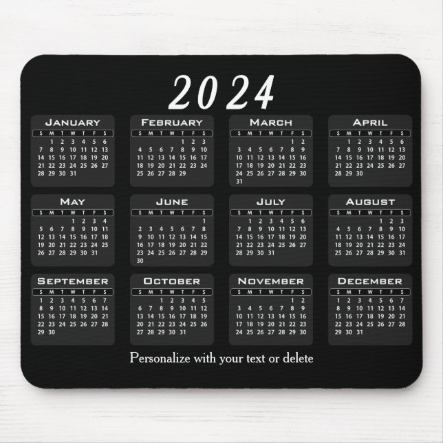 Kalender - Jahr Mousepad (Vorne)