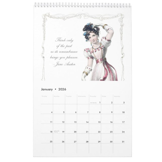 Kalender Jane Austen-Zitat-2013 (Jan 2026)