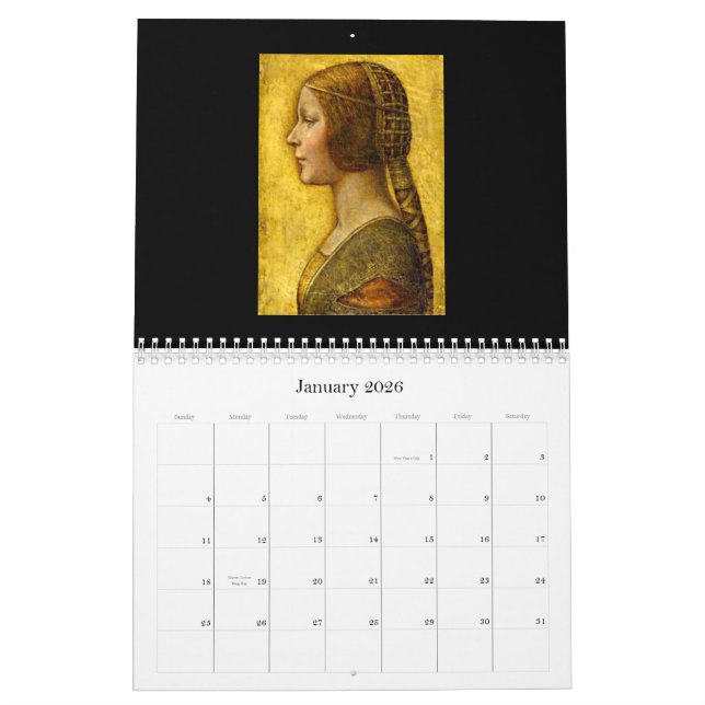 Kalender-Klassisch/Vintag-LEONARDO da Vinci Kalender (Jan 2026)
