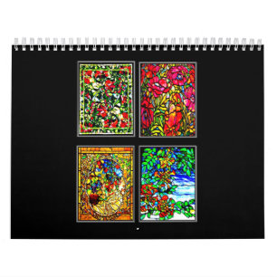 Kalender-Klassischer/Vintag-Louis Komfort Tiffany Kalender