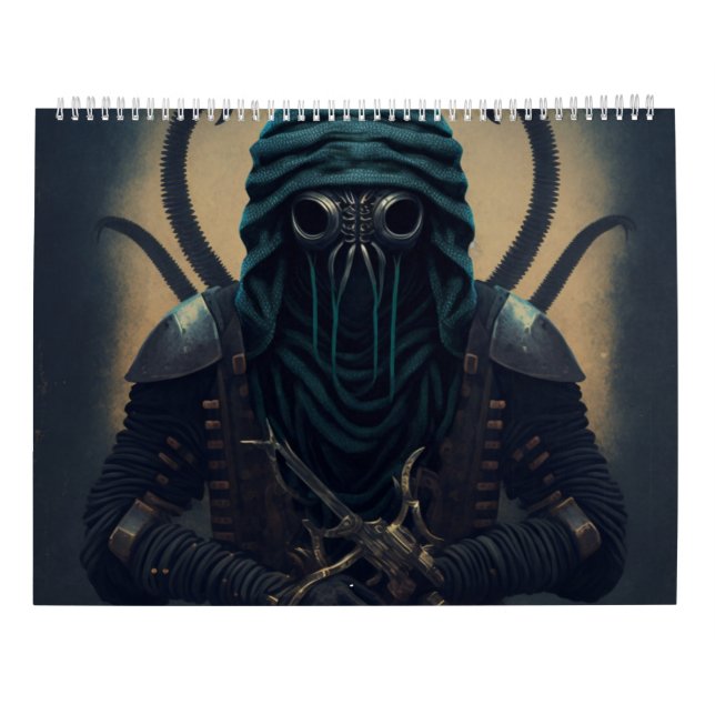 Kalender Krieger Fantasy 2023 (Rückseite)