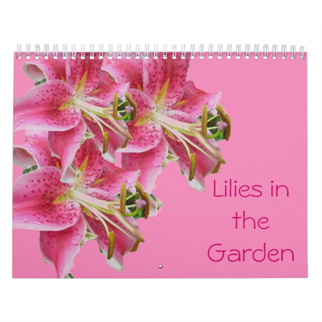 Kalender - Lilien im Garten (Titelbild)