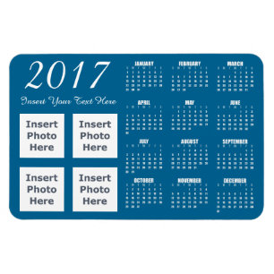Kalender-Magnet 2017 für die benutzerdefinierte Fa Magnet