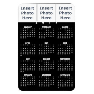 Kalender-Magnet 2017 - Vorlage für die FotoCollage Magnet