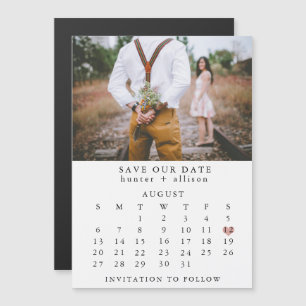 Kalender-Magnet   SAVE THE DATE Magneteinladung
