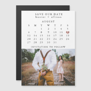 Kalender-Magnet   SAVE THE DATE Magneteinladung
