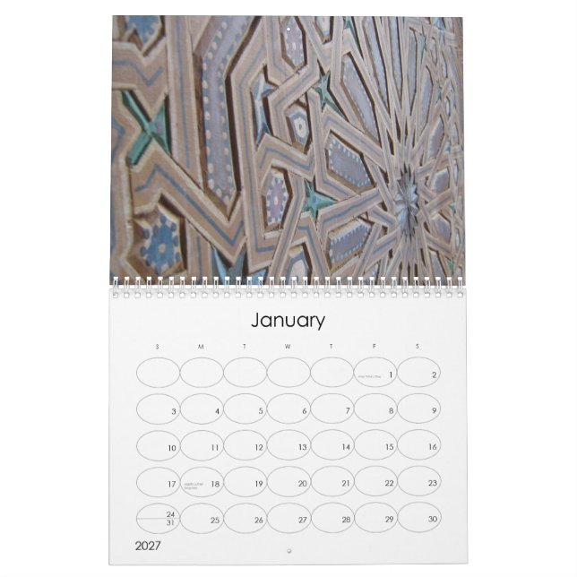 Kalender Marokkos 2012 (Jan 2027)
