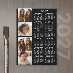 Kalender mit 4 Fotocollagen Magnetkarte